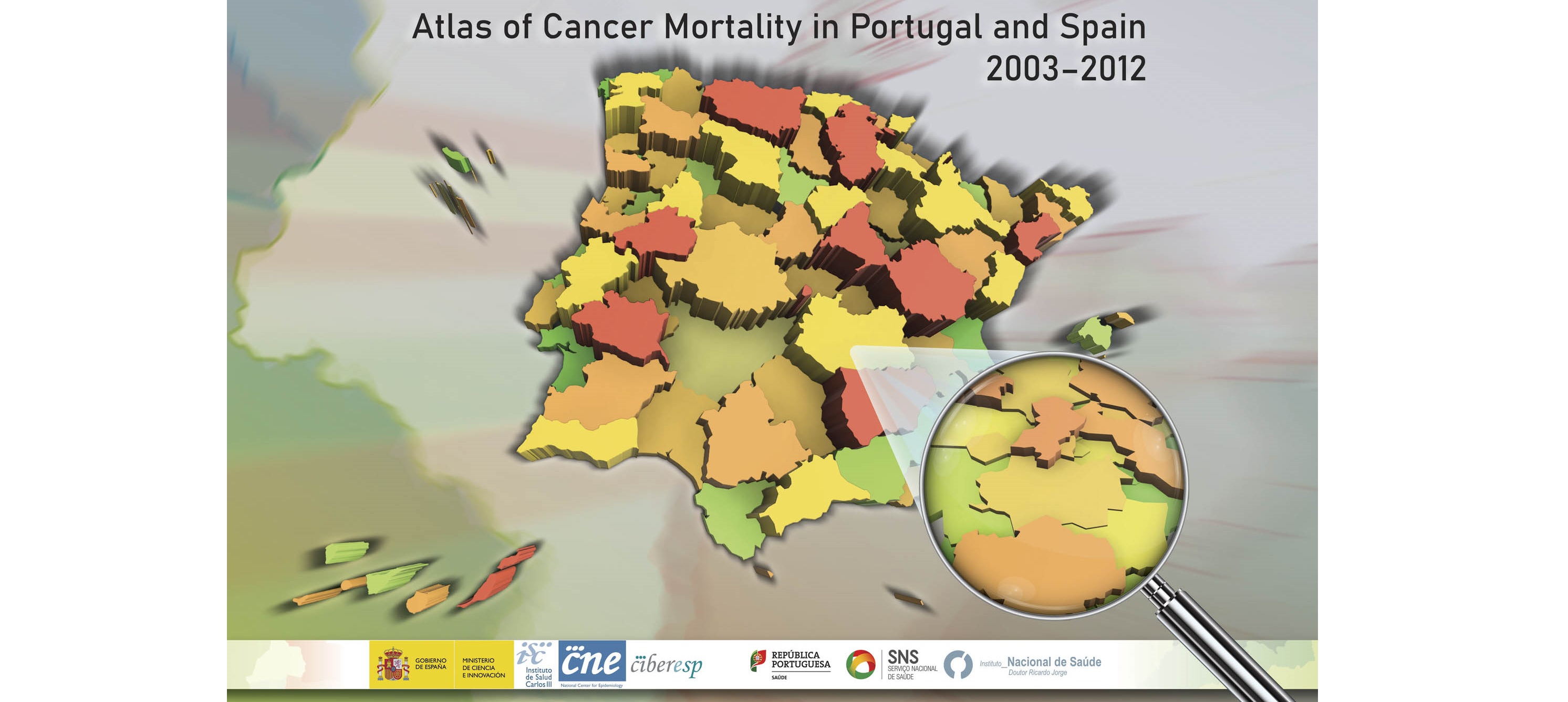 El Atlas de mortalidad por cáncer en Portugal y España muestra patrones de riesgo compartidos