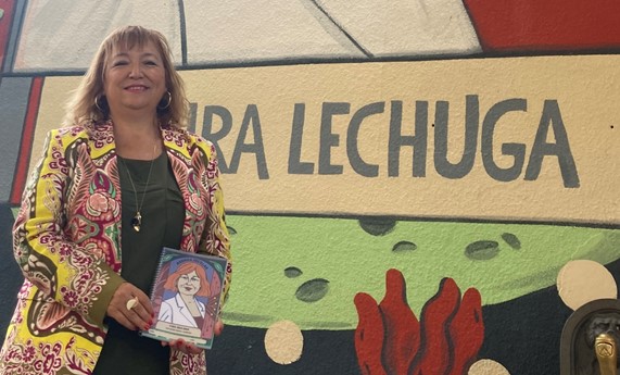 Laura Lechuga homenajeada con un nuevo mural del proyecto Dones de ciència de la UPV y Las Naves